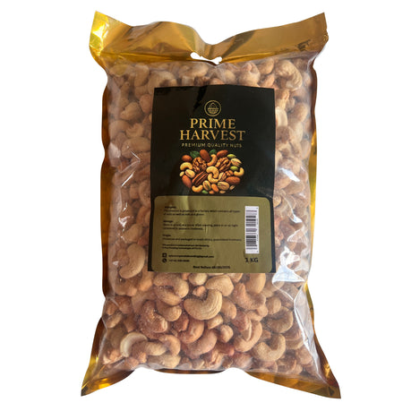 Prime Harvest Cashew Nut Pieces 1kg – Premium Quality Raw Cashews – Fresh & Crunchy – High Protein Plant-Based Snack – Resealable Bulk Value Pack