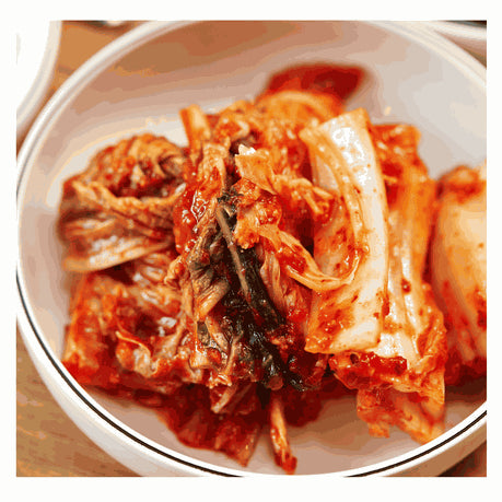 Jongga Kimchi 8×80g - Authentic Korean Fermented Napa Cabbage, Vegan